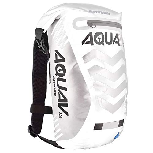 Preisvergleich Produktbild Oxford Aqua V 12 Extreme Visibility Waterproof Reflective Backpack - White