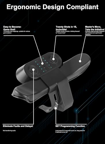 Diyeeni DIYEENI7KUQGC95R41422 Paddles For Ps4 Controller, 10 Key Back Attachment, Controller Paddles For Ps4, Plug And Play, Support For Turbo Burst, Programmable Buttons thumb #4