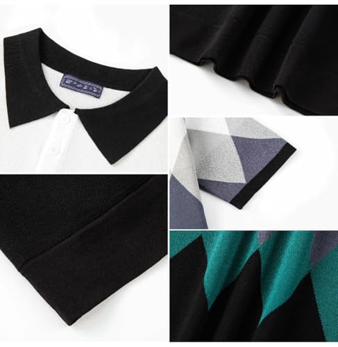 Polo en tricot vintage pour homme à manches courtes pour les vacances