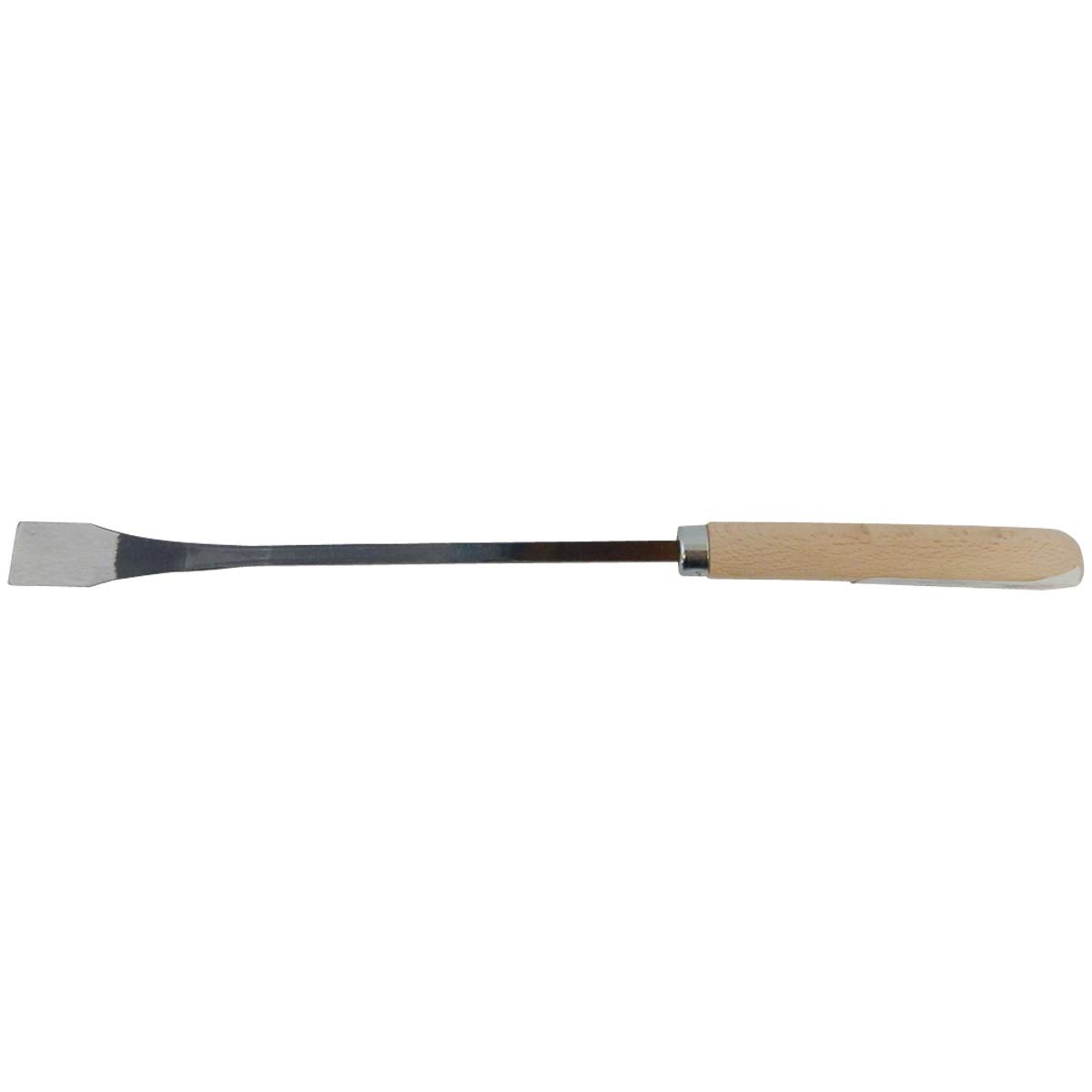 SHW-FIRE Spargelstecher - Braunschweiger Form - Gebogen, Holzgriff, 46 cm kurz