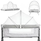 Moustiquaire Lit Bebe, Universel Moustiquaire Lit Bebe, Moustiquaire pour Berceau de Bébé, Filet de Maille Portable Moustiquaire, Moustiquaire Bebe lit, pour Parc d'enfants ou Berceau