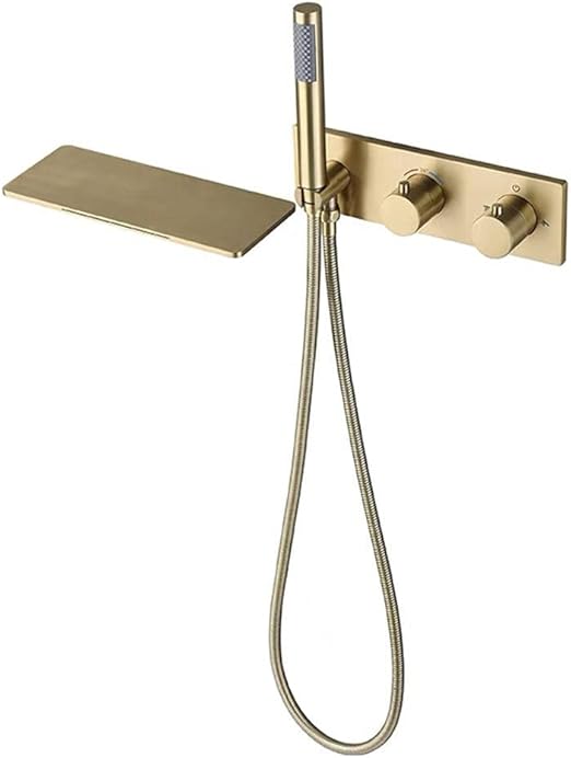 Bathtub Faucets with Thermostatic Mixer for Shower, Dual Function, Hot