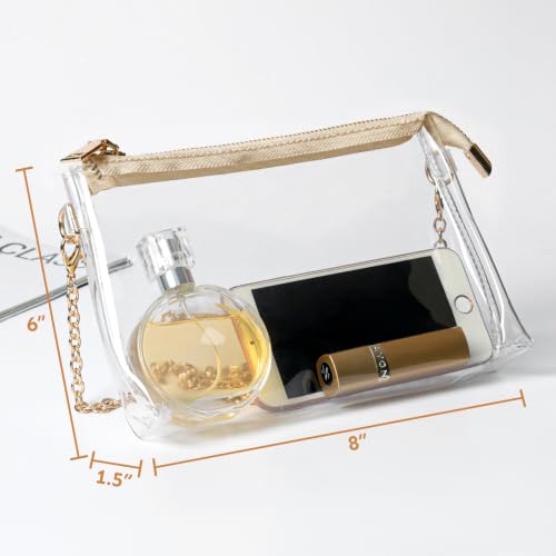 Image of Lorbro Clear Purse for Women, Stadium Approved Crossbody Bag for Concert