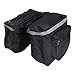 Estink Rear Carrier Bag, 25L Large Capacity 600d Fabric Mountain Road Rack Rear Seat Tail Carrier Trunk Double Pannier Bag Cycling Organizer, Black