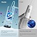 Cordless Water Flossers for Teeth, 4 Modes IPX7 Waterproof Irrigador Dental with 4 Tips, Rechargeable Water Pick Flosser for Sensitive Gums, Braces & Orthodontic