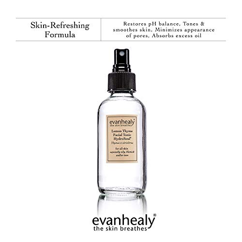 Evanhealy Lemon Thyme Facial Tonic W/Hydrosoul | 100% Pure Organic Plant Hydrosol | Balances, Protects, & Refreshes All Skin Types #TOP2