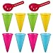 Toddmomy Toodler Toys 10 Pieces Plastic Ice Cream Cones Scoop Outdoor Beach Toys Set Kids Sand Mold Set Seaside Play Sand Toys for Kids (Random Color) Kids Outdoor Toys