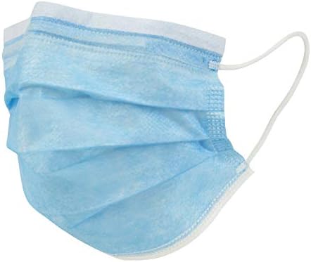 Single Use Disposable Face Mask (Pack of 50), Blue