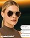 grinderPUNCH Unisex Aviator Sunglasses | Fashionable & Lightweight Frame Suits All Face Shapes | 100% UV Protection (Metal Gold Frame/Brown Lens)