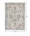 GENIMO 5X7 Area Rugs for Living Room, Machine Washable Non Slip Vintage Rugs, Low Pile Lightweight Chenille Print Rug for Bedroom, Dining Room, Home Office, Light Taupe Brown