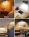 Battery Operated Wall Sconces Set of 2: Wireless Rechargeable Wall Light with Remote&Button, 360° Rotate Magnetic Scone Lighting LED Wall Mount Sconce Lamp for Bedroom Bedside Reading, Wood