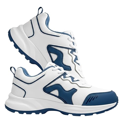 Image of BRUTON Air Force-628 Men's Casual Sneakers | Stylish Lightweight Lace-Up Shoes for Men | Comfortable Footwear | Trendy Sneakers