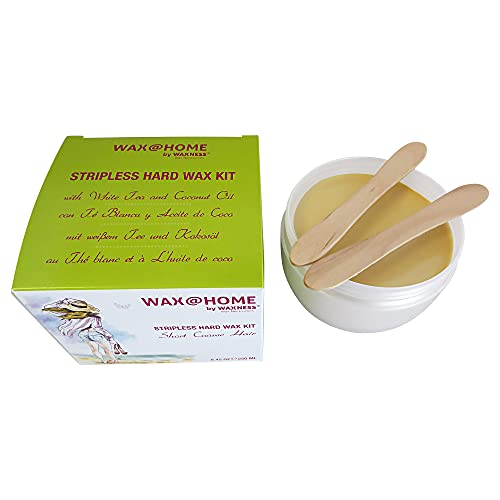 Wax At Home Microwavable White Tea Cream Stripless Wax Kit 8.45 Ounces By Wax Necessities Waxness #TOP6