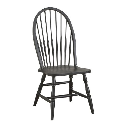 Carolina Classic Cottage Windsor Chair, Antique Black #TOP18