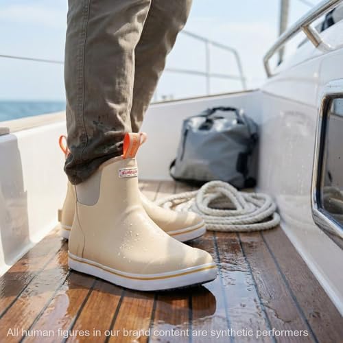Image of SUREWAY Women's Deck Boots Professional Non-Slip Fishing & Ankle Deck Boot Waterproof Rain Boots