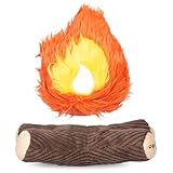Orvis Campfire Tails 2-in-1 Plush Toy Set | 2 Piece Durable Crinkle and Squeaker Chew Toys for Dogs - Interactive, Tough With Extra Mesh Lining and Double Stitching