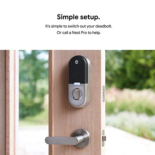 Google Nest x Yale Lock - Tamper-Proof Smart Lock for Keyless Entry - Keypad Deadbolt Lock for Front Door - Satin Nickel by Google - Image 8