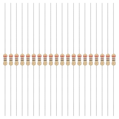 Image of YOKIVE 200 Pcs 1/4W (0.25 Watts) 27 Ohm 5% Carbon Film Resistor, Carbon Film Single Fixed Resistor | Great for DIY Electronic Devices, Circuit Boards, Sensors