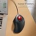 PORLEI Wired Trackball Mouse for Large Hands, Ergonomic Design Reduces Wrist & Muscle Strain, Precision Tracking with Easy Index Finger Control, Compatible with PC, Laptop, Windows, Mac, Red