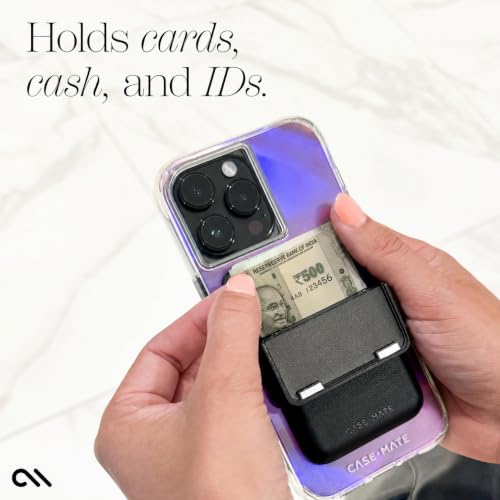 Image of Case-Mate Magnetic Wallet for iPhone - Slim Detachable Flip Closure - Black
