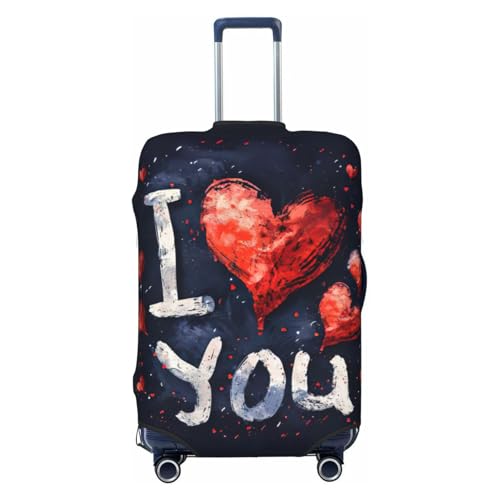Bkdogkt I Love You Words with Hearts�v�����g �t�@�b�V���i�u���ȃX�[�c�P�[�X�J�o�[ �p�[�\�i���C�Y���ꂽ�ו��v���e�N�^�[ ���s��r�W�l�X�p, �u���b�N///�z���C�g, XL