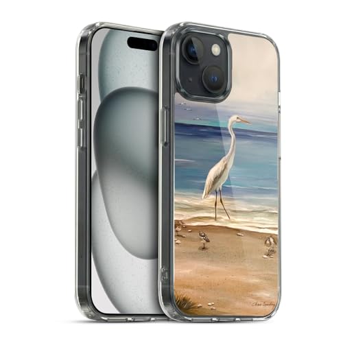 Funda de gel suave para iPhone 15 con diseño Deriva Pájaros y Naturaleza