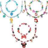 PinkSheep Toddler Jewelry Kids Necklace Choker and Bracelet 3 Pack, Little Girls Jewelry In Box, Flower Girl Gift Kids Girls Accessories (unicorn)