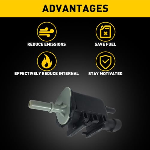 Mtsooning 214-1680 Vapor Canister Purge Solenoid Valve Vent Control Solenoid Replacement for OEM 12597567 911-032
