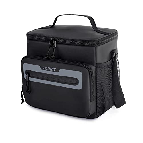 Tourit Lunch Bag For Men Insulated Lunch Box For Men Leakproof Reusable Lunch Cooler Bag For Work, Office, Outdoor, Picnic, Black #TOP8