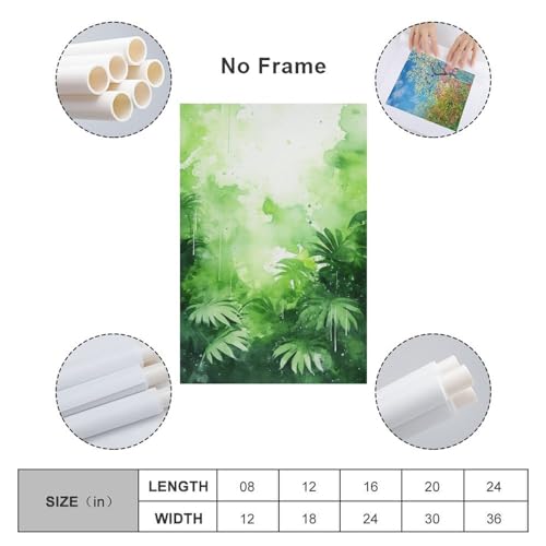 Aquarelle de feuilles rustiques pour rompre la monotonie d'un mur blanc - 2