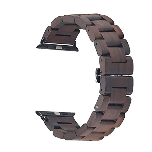 Kinobo Wooden Apple Watch Band Brown 38/40/41mm — view 2