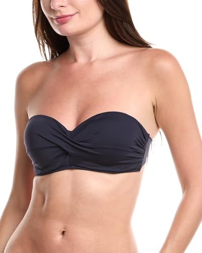 Essentials Twist Front Bandeau Bikini Top