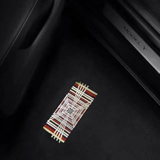 Tesla Door Plaid Puddle Lights Model S 3 X Y Cybertruck