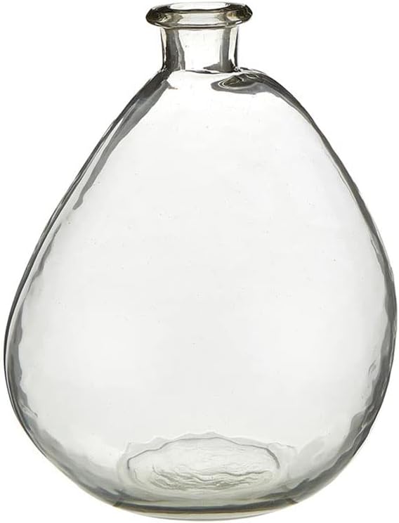 Santa Barbara Design Studio - Jarrones para decoración del hogar y la oficina, florero de vidrio reciclado, pequeño, transparente