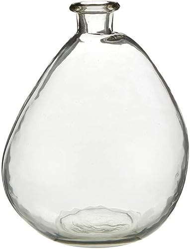 Santa Barbara Design Studio Vases for Home and Office Décor Recycled Glass Flower Vase, Small, Clear