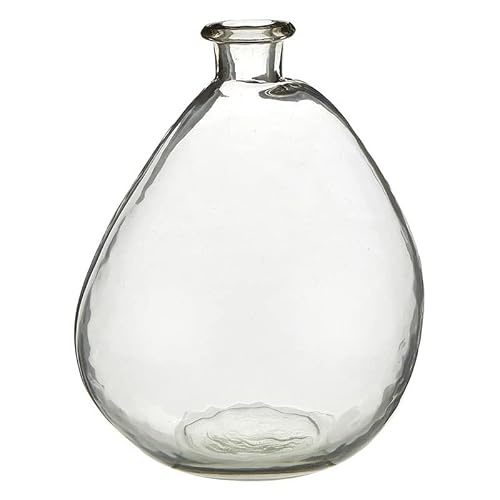Santa Barbara Design Studio Vases for Home and Office Décor Recycled Glass Flower Vase, Small, Clear