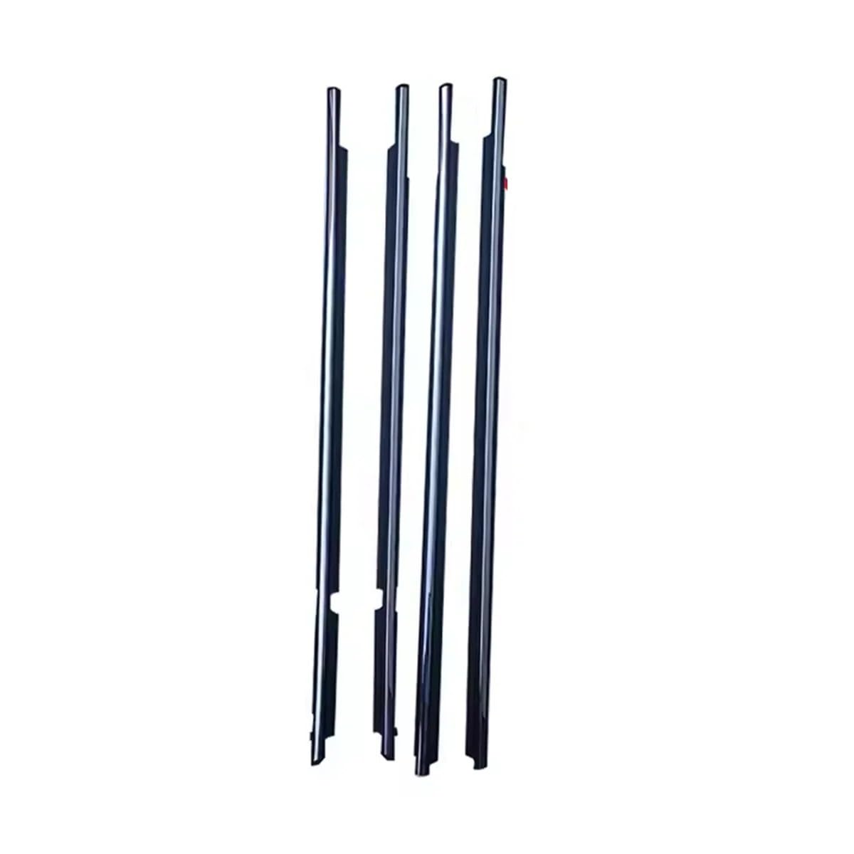 Mltlkppvng 4Pcs A Set Car Seal Strip Black Car Chrome Weatherstrip Glass Window Molding Trim Seal Belt For Lexus For Gx470 2003 2004 2005 2006 2007 2008 2009