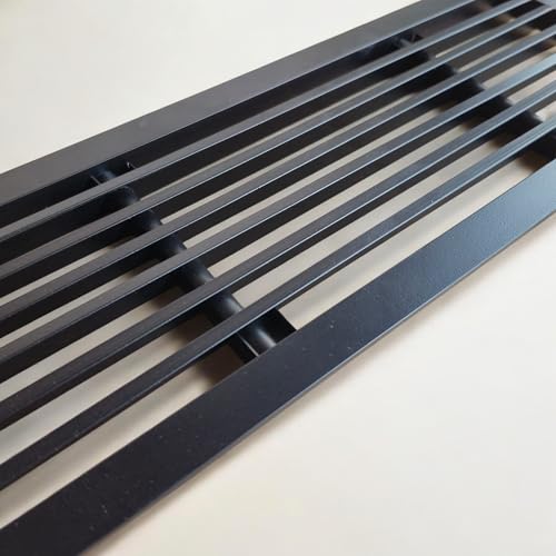 Image of Aluminium Powder Coated Grill, Grill for ac, hvac, ventilation grill, home grill, ac grill,Return Air Grill for Wall, Sidewall and Ceiling (BLACK, 12 inch*4 inch)