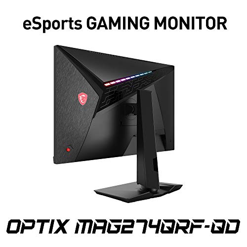 MSI Optix MAG274QRF-QD Gaming Monitor eSports 67 cm (27 inch), WQHD (2560x1440), plat, IPS, 165Hz, GTG-reactietijd… - Afbeelding 6
