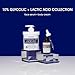 Advanced Clinicals 10% Glycolic Acid + Lactic Acid Lotion Exfoliant Moisturizing Cream With Hyaluronic Acid Moisturizer | AHA Exfoliating Body Cream Improves Look Of Uneven Rough Skin Texture, 16 Oz