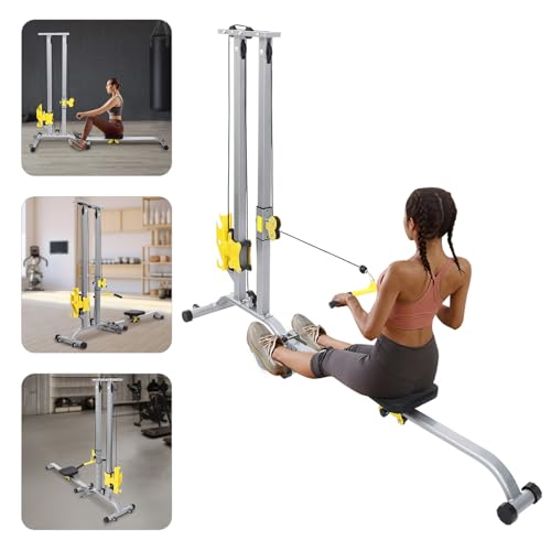 Hteedy Multifunctional Fitness Rack, Heavy Duty Strength Training Fitness Equipment for Home Gym Strength Training