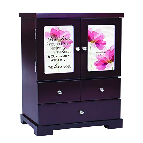 Cottage Garden Grandma Fill Heart with Love Cherry Wood Finish