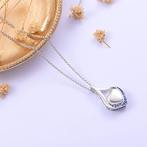 Collier en argent 925 pendentif cœur en zircone, un lien éternel à porter