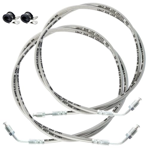 Vanlison Front Left & Right Brake Hose Lines Compatible with Polaris Sportsman Magnum Trail Boss Blazer Xplorer Xpress Scrambler Xpediti-on Big Boss Worker 250 300 350 400 500 Part # 1930753 1930752