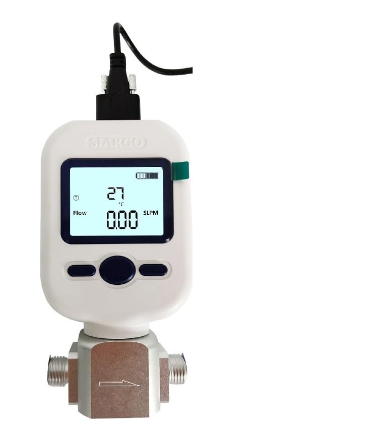 Débitmètre portable 0-20L/min avec affichage numérique clair et performances stables