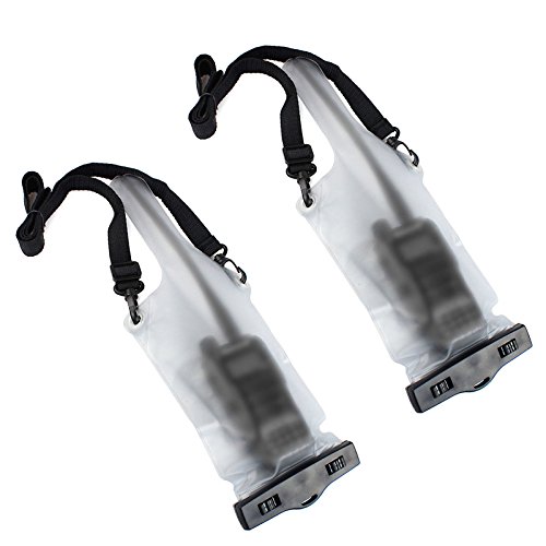 Hseamall Housses étanches et transparentes pour Talkie Walkie Motorola kenwood TYT radio - Lot de 2 Cover