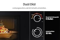 Samsung Solo-Mikrowelle, 700 W, Epoxy-Garraum mit 20 l Volumen, 5 Leistungsstufen, Defrost, Weiß/Schwarz, MS20A3010AH/EG – Ansicht 6