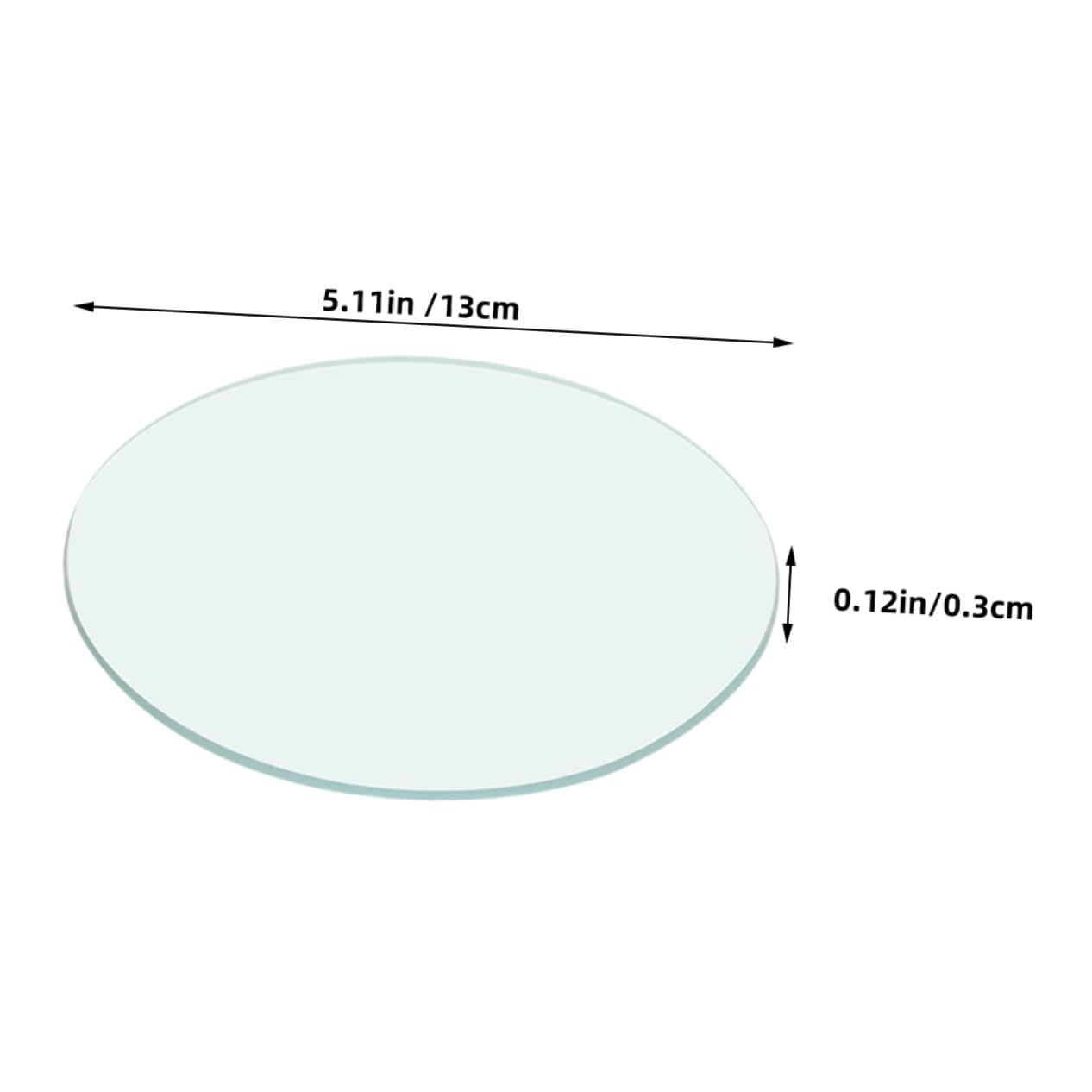 STOBAZA 10 Pack Laboratory Watch Glass Flat Round Beaker Cover Safe for Experiments