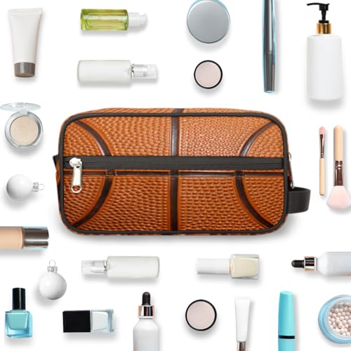 Basketball Sports Travel Toiletry Bag for Boys Teens, Waterproof Hanging Dopp Kit for Men, Shaving Bag with Large Capacity for Travel,Sports Shower4