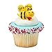 CakeDrake Bee Mine Cupcake Rings (12 Pieces) Valentines Day, Love Themed Cake Decor